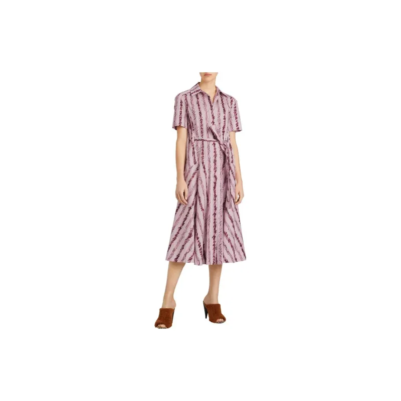 Burberry Short Sleeved Dresses Women's Pink-2