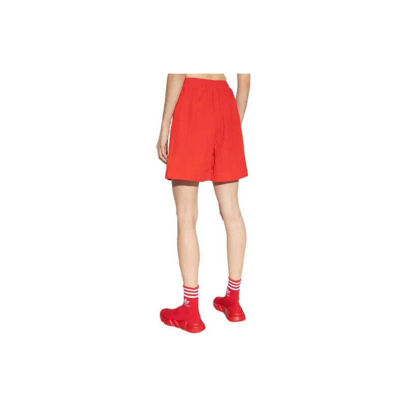 Balenciaga X Adidas Crepe Technical Fabric Shorts Red-3