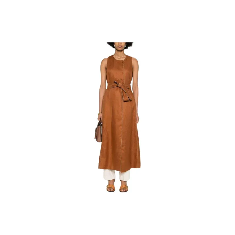 MaxMara Crewneck Belted Jacket-1
