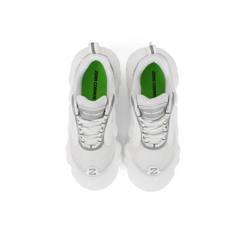 ZERO COSMOS Cushioning Low Top Chunky Sneakers Unisex White-3