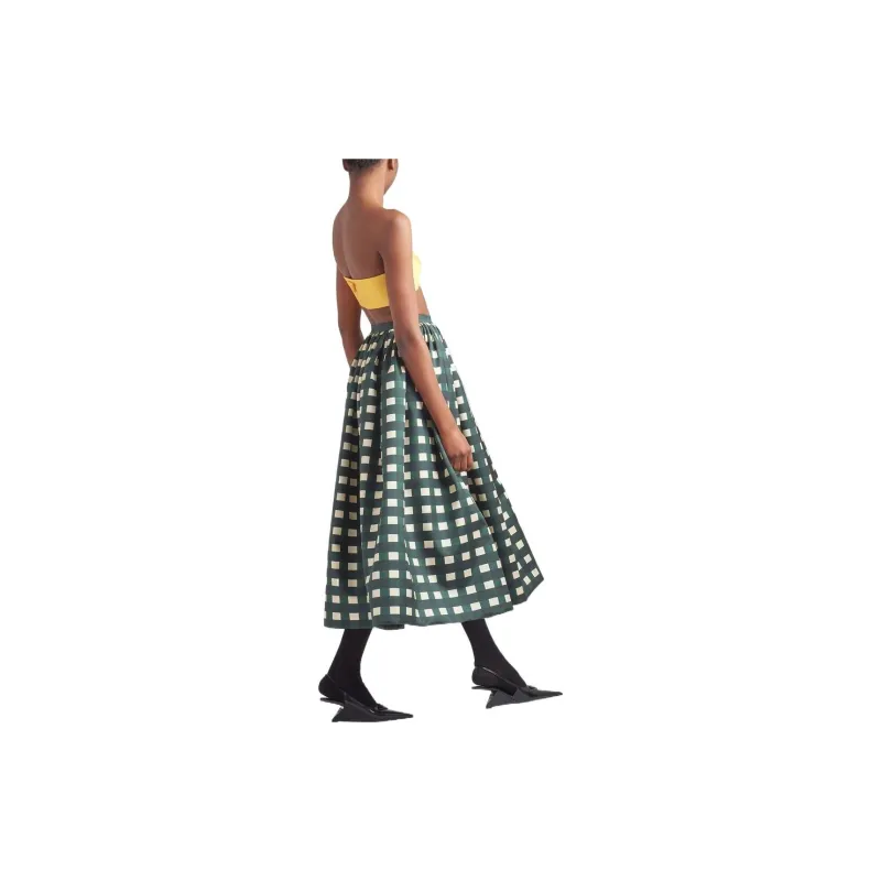 PRADA Casual Long Skirts Women's Green-2
