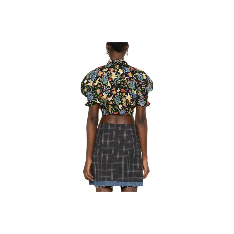 Vivienne Westwood Allover Floral Printed Cropped Top-2