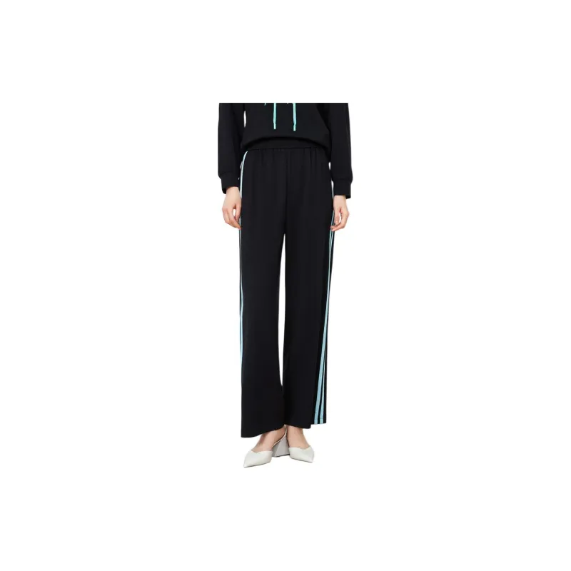 JZ. ANNAKRO Casual Pants Women's Floral Black-2