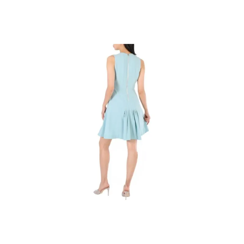 Burberry Sleeveless Dress Women's Blue-2