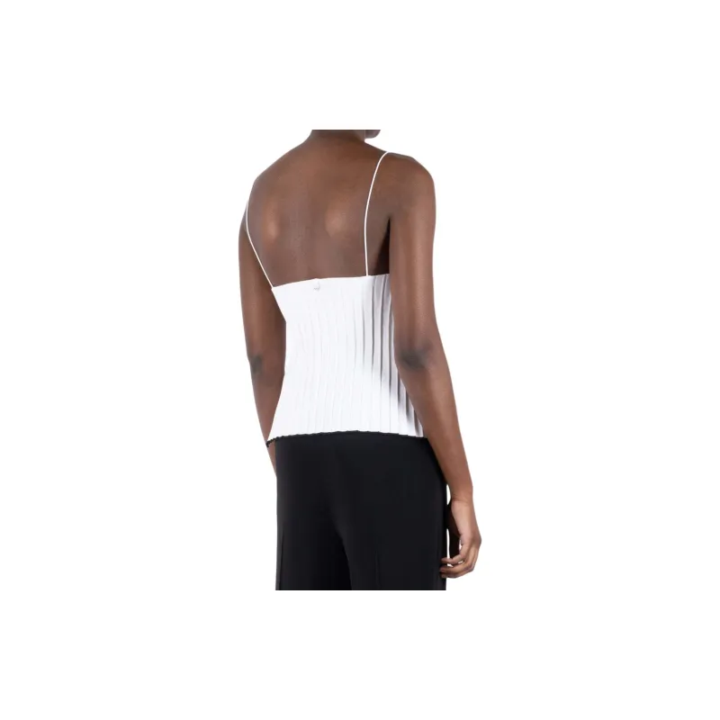 Jacquemus Plisse Knit Camisole 'White'-1