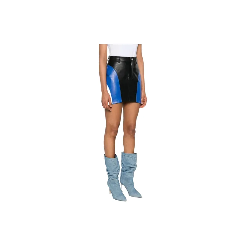 Vetements Racing Leather Skirt-3