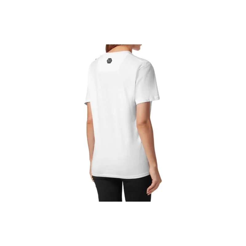 PHILIPP PLEIN Skull embellished Cotton T shirt-2