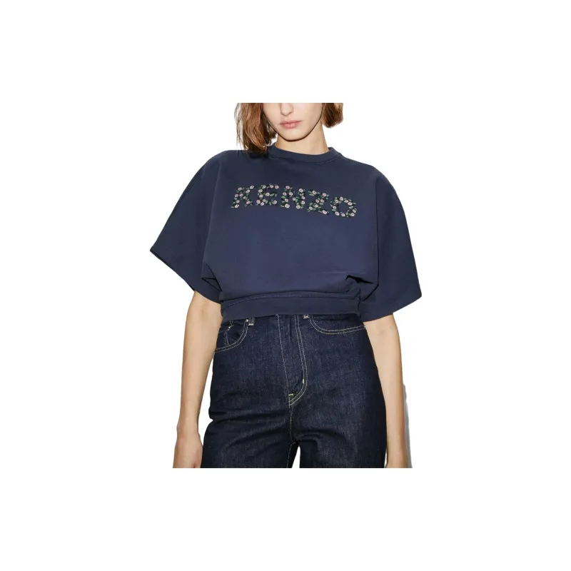 KENZO T-Shirts Women's Dark Blue-4