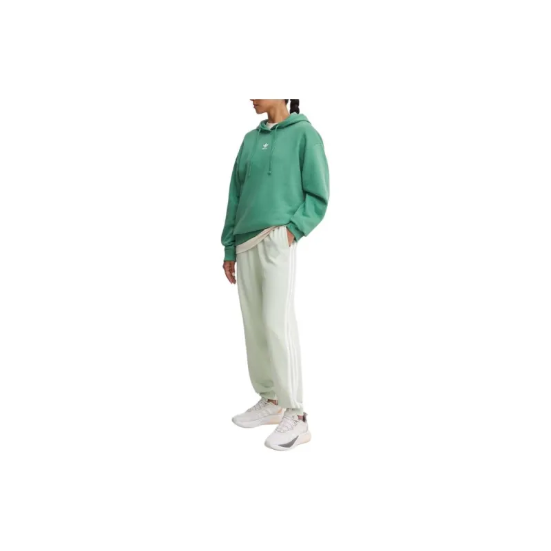 Adidas Knitted Sports Pants Women's Light Green-4