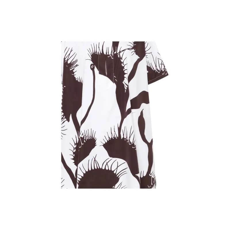 Ferragamo Cropped Venus Print Kaftan-5