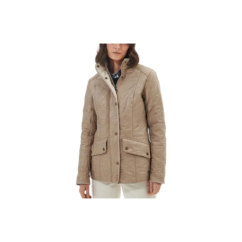 BARBOUR Cavalry Polarquilt Jackets Coats Women's Light Yellow Umber-2