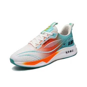 Binary Running Shoes Unisex White Orange