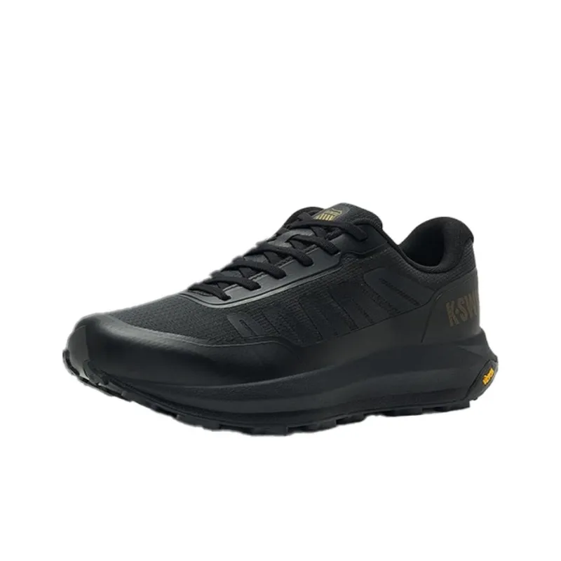 KSWISS Anti Slip Wear Resistant Low Top Running Shoes Men's Black-1