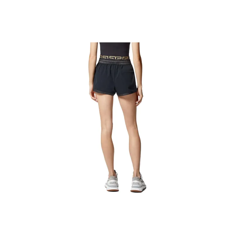 VERSACE Logo Patch Drawstring Shorts-2