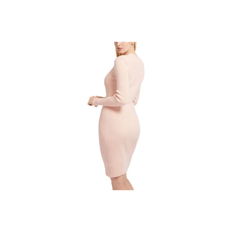 GUESS Long-Sleeved Dresses Women's Ecru-2