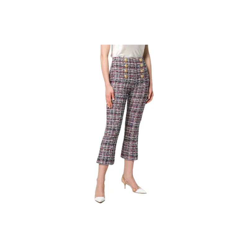 BALMAIN Knitted Sweatpants Women's Multicolor-2
