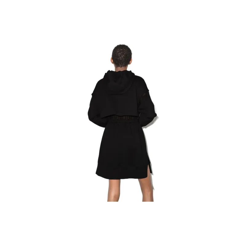 FENDI SS22 Long Sleeved Dress Women's Black-3
