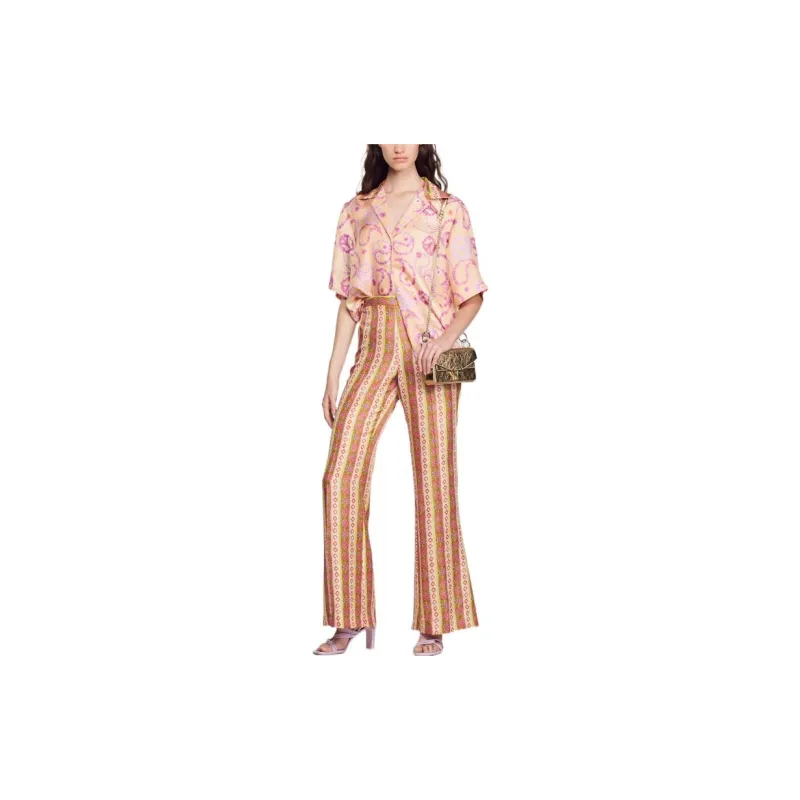 Sandro Shirts Women's Peach Pink-1