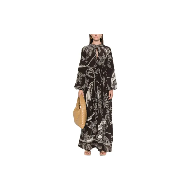 F.R.S For Restless Sleepers Botanical print Dress-1