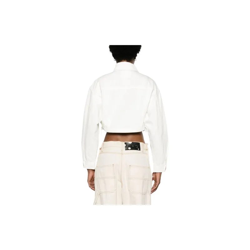 BLUGIRL BLUMARINE SS24 Denim Jacket Women's Chalk White-2