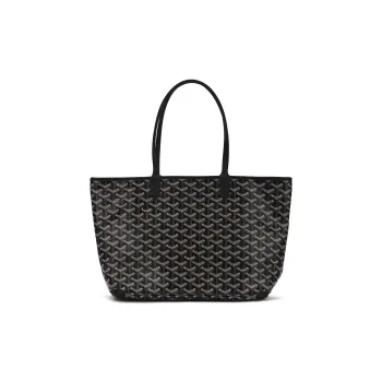 GOYARD Artois Canvas With Calfskin Tote Bag, Shopping Bag, Handbag Small Size Women's Black
