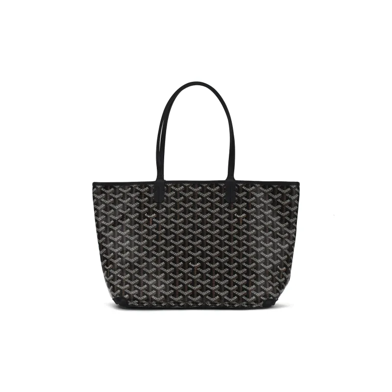 GOYARD Artois Canvas With Calfskin Tote Bag, Shopping Bag, Handbag Trumpets Women's Black-0