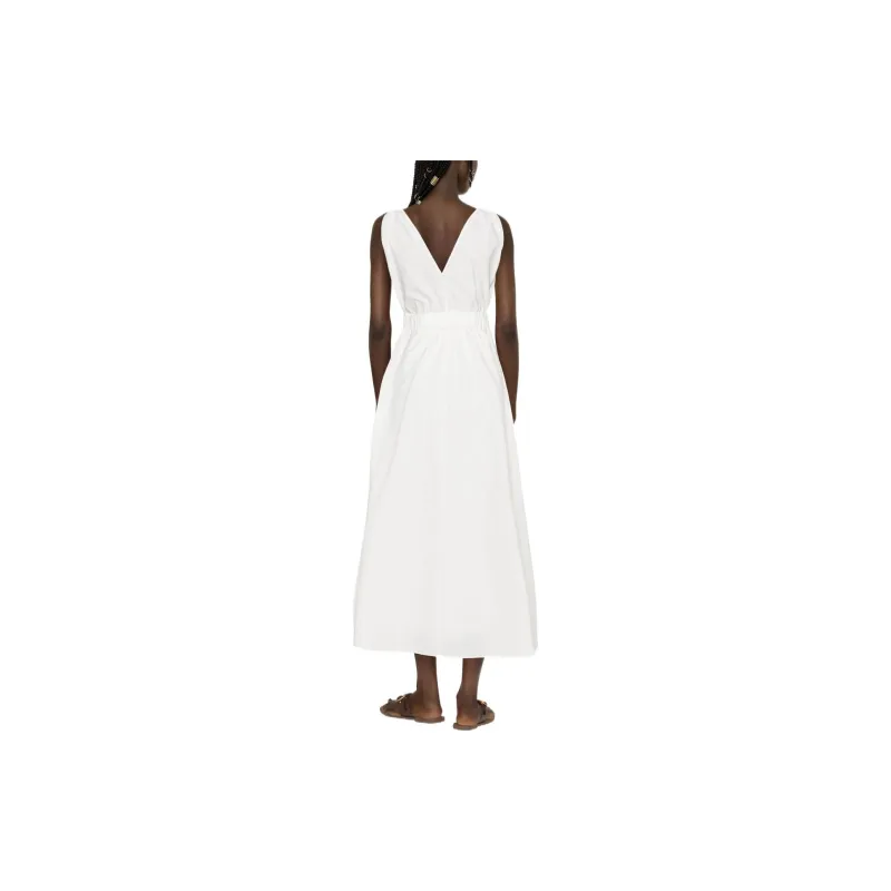 Brunello Cucinelli Belted V neck Dress-2