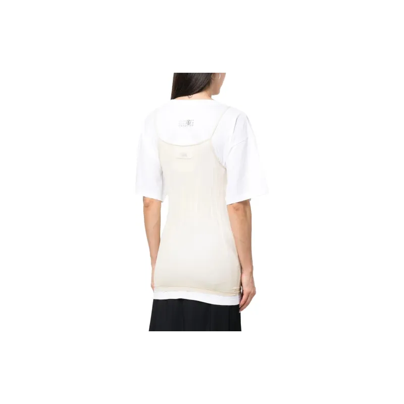MM6 Maison Margiela T Shirts Women's White-2