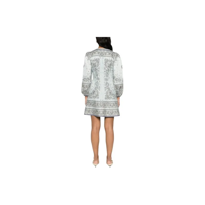Zimmermann Bandana-Printed Long-Sleeved Mini Dress-3