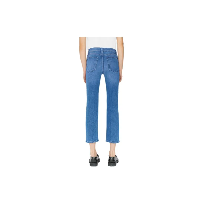 FRAME High-Waist Straight Leg Jeans-1