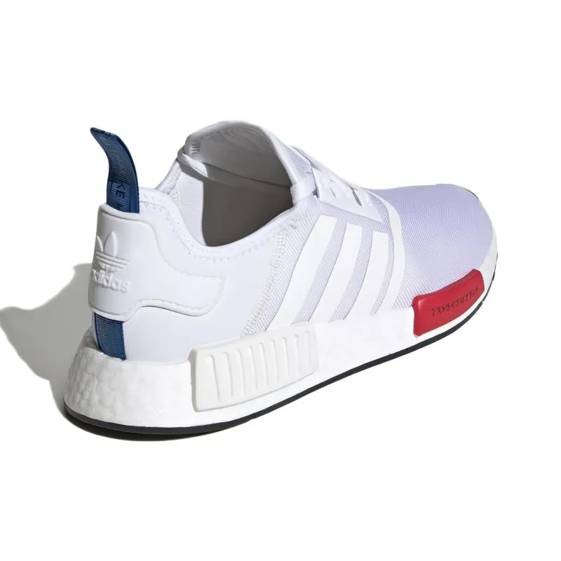 Adidas Originals NMD_R1 Primeknit 'White Red Blue'-3