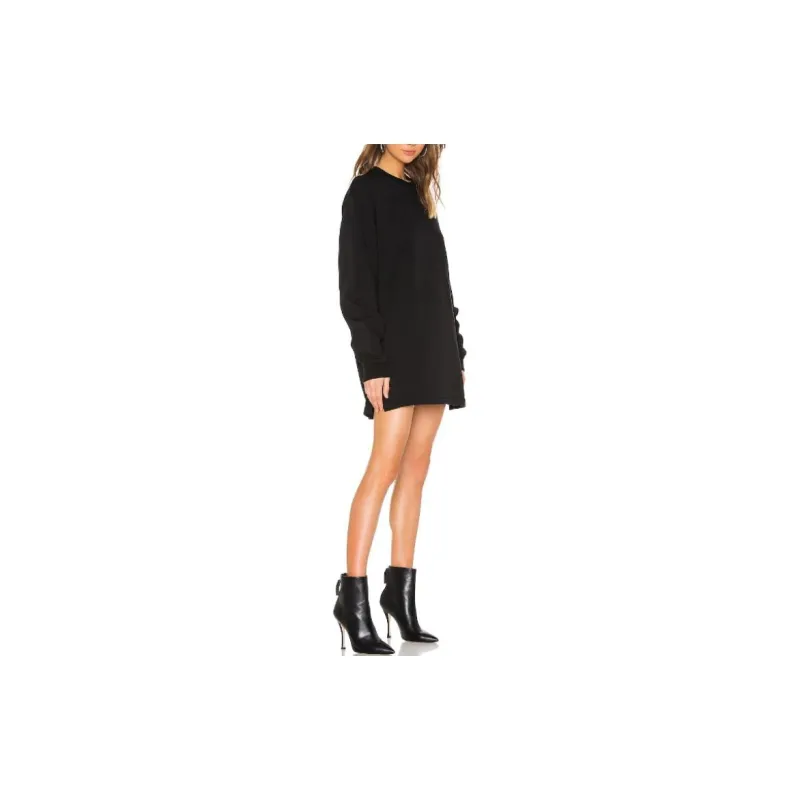 OFF WHITE Long Sleeved Dresses Women's Regular Fit Black-3
