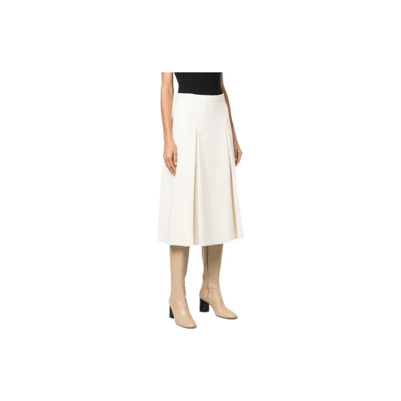THEORY Casual Long Skirts Women's White-3