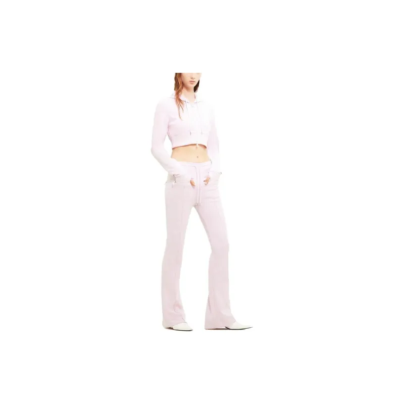 COURREGES Tracksuit Interlock Cropped Jacket 'Powder Pink'-2