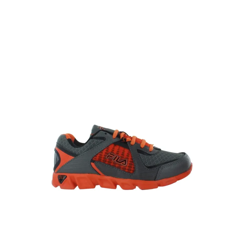 FILA KIDS Ultraloop 2 Slip Resistant Cushioning Low Top Kids' Running Shoes Gray Orange Kids'-1