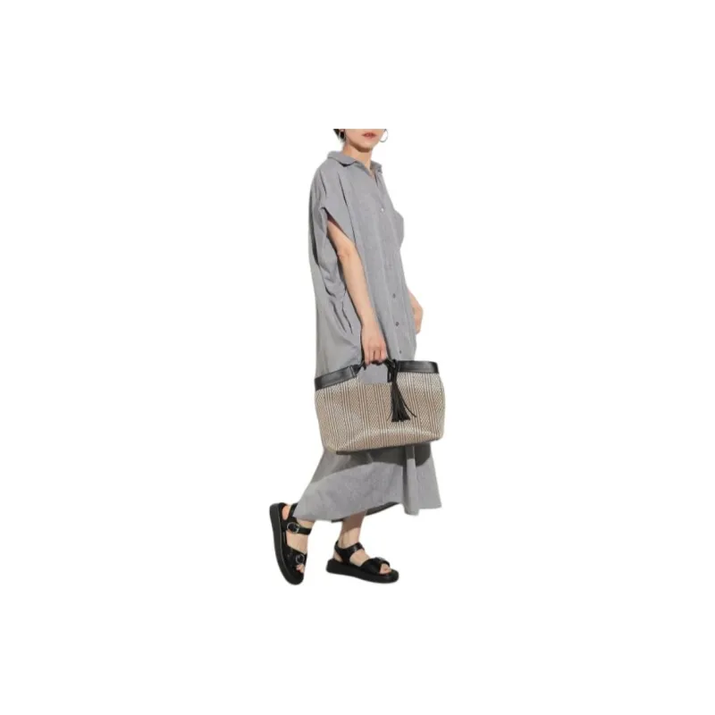 Beams Short Sleeved Dress Women's-9