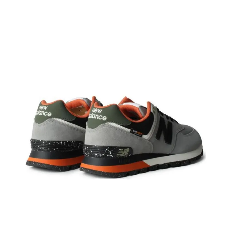 New Balance 574 Grey Black Orange-3