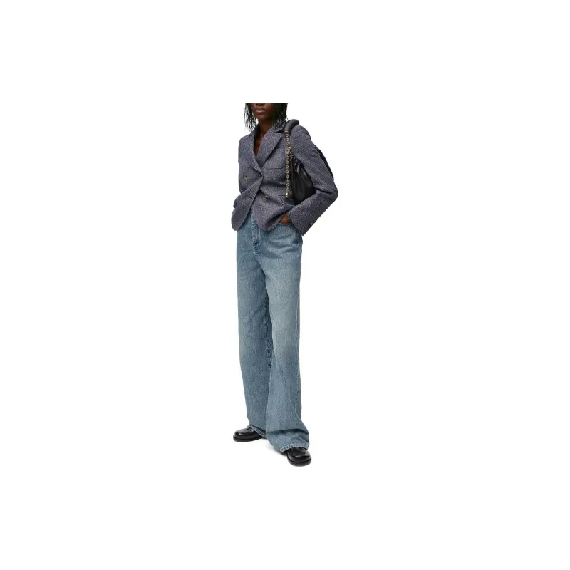 LOEWE Tailored Jacket 'Blue Melange'-3