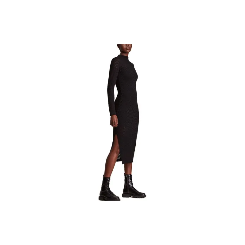 ALLSAINTS Long-Sleeved Dresses Women's Black-2