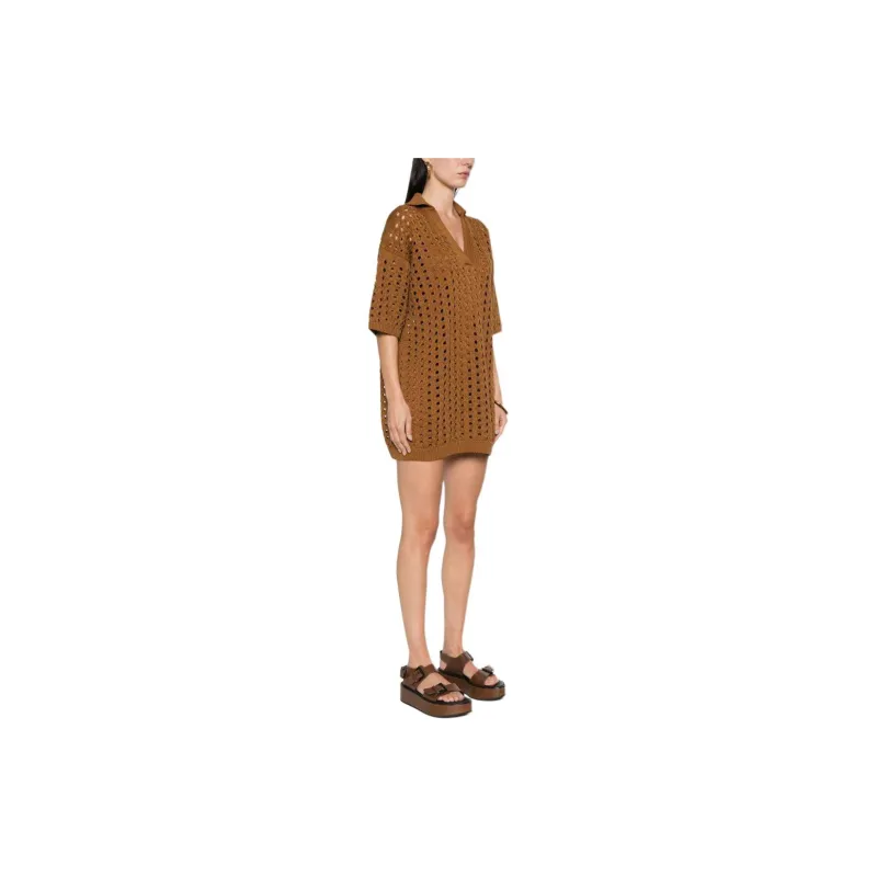 MaxMara Urna Open-knit Mini Dress-3