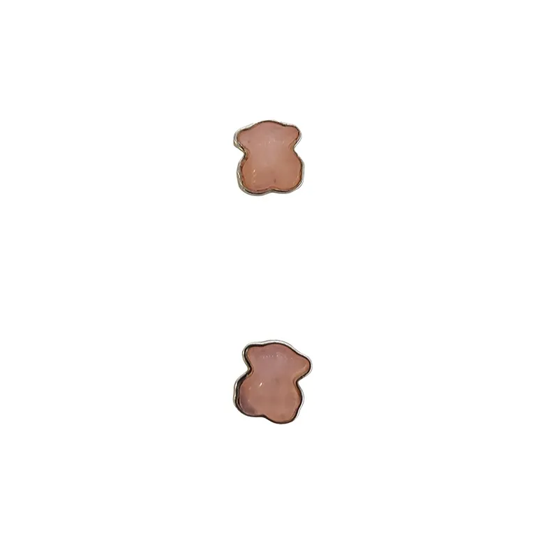 TAOSIXIONG 925 Sterling Silver Stud Earrings Women's Pink-0