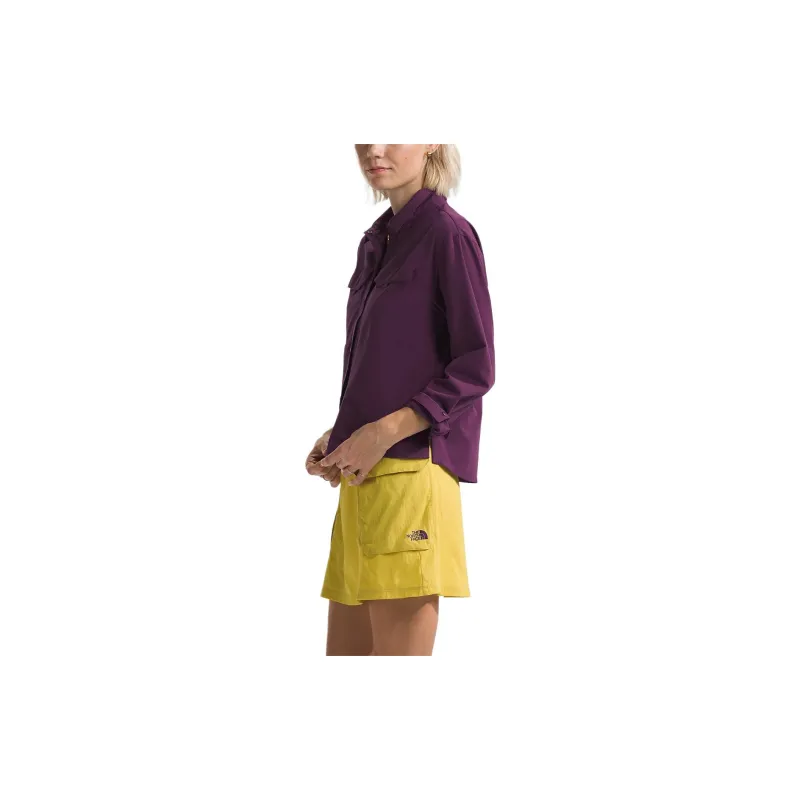 THE NORTH FACE Shirt Women's Black/Curry Purple-1