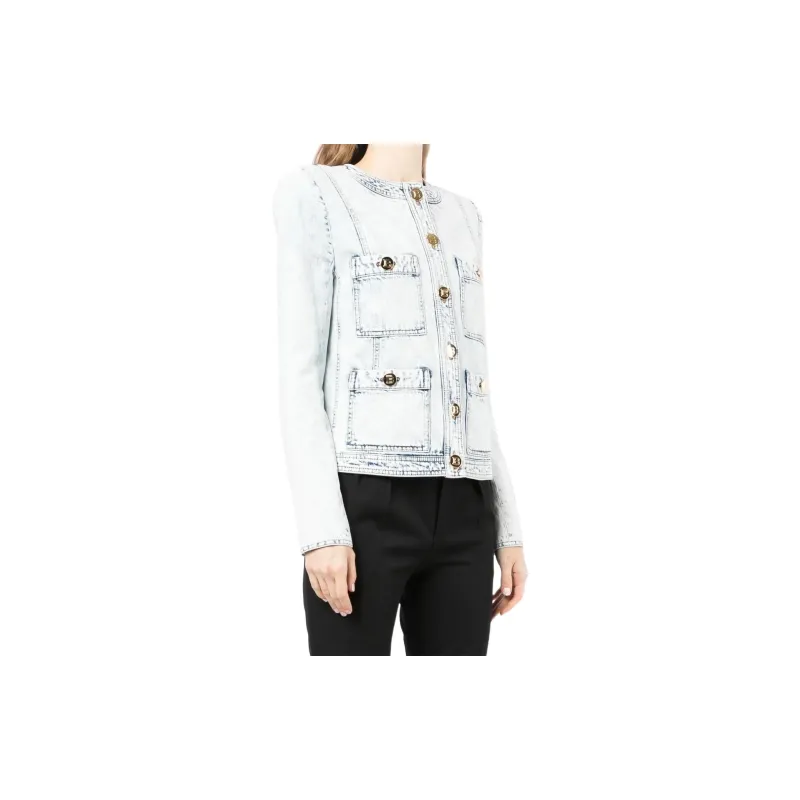 BALMAIN Jackets Women's Light Blue-2