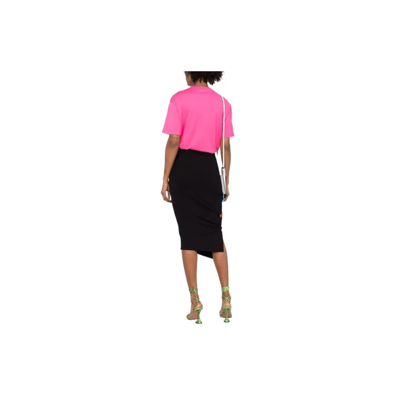 VERSACE SS22 Casual Long Skirt Women's Black-2
