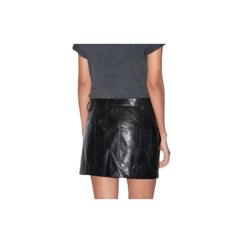 ISABEL MARANT Leather Mini Skirt-4