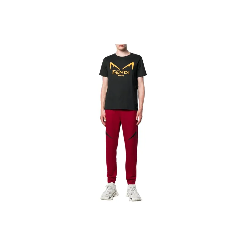 FENDI T Shirts Men Black-1