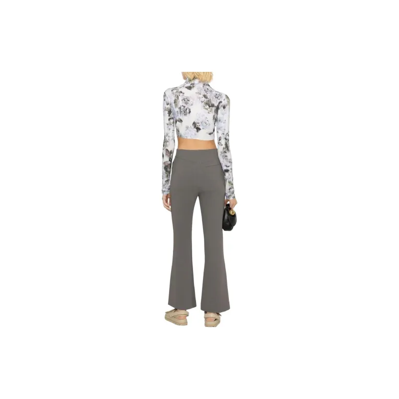 NANUSHKA Cropped Kick Flare Trousers-1