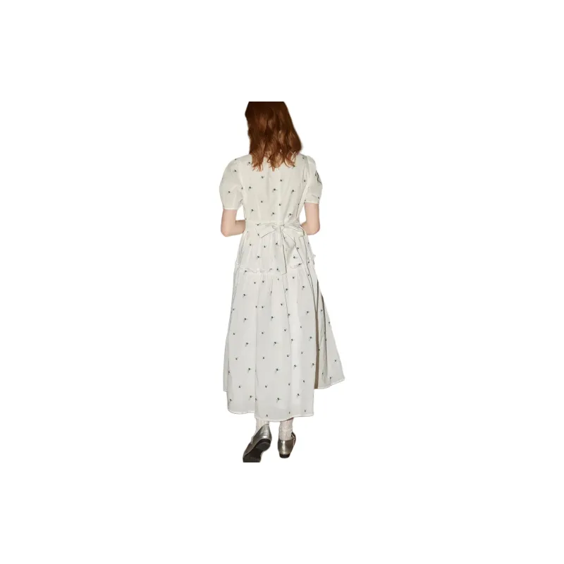 KUHNMARVIN Short Sleeved Dresses Women's White-1