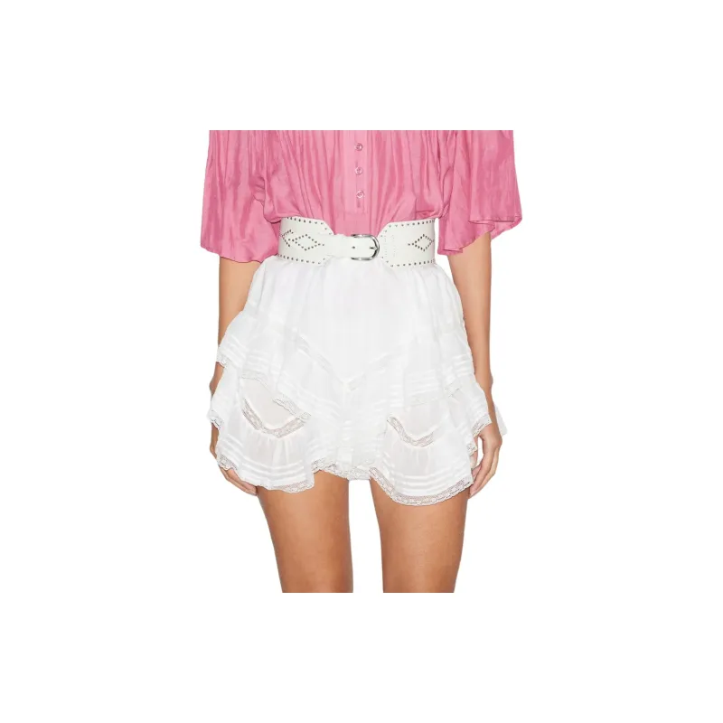 ISABEL MARANT ETOILE Gisele Ruffled Cotton Shorts-3