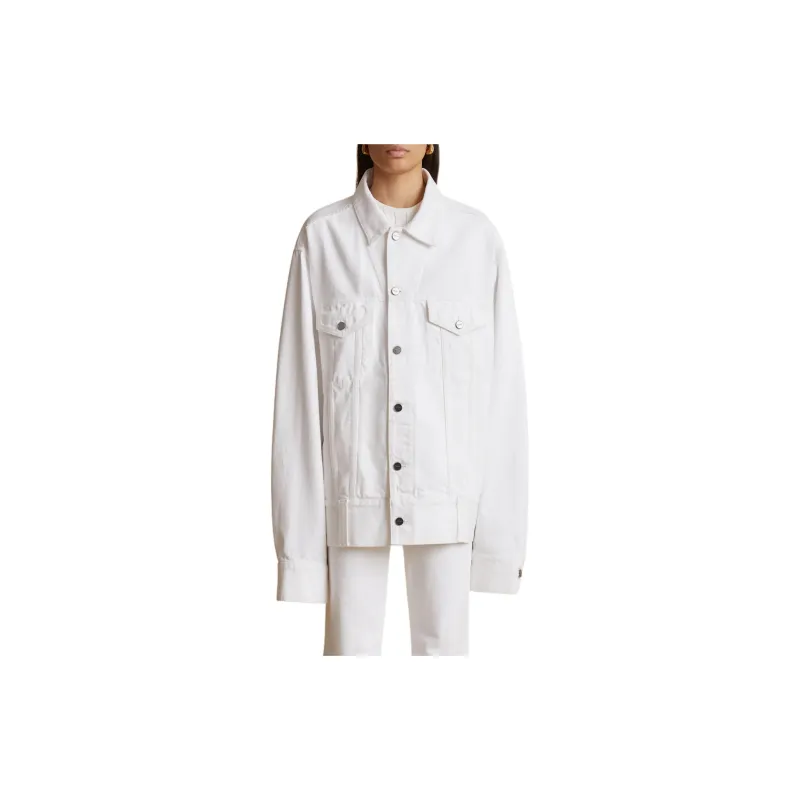 KHAITE Rizzo Panelled Denim Jacket-1